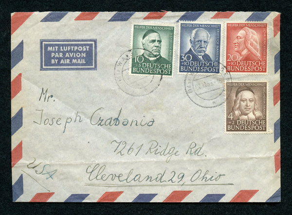 Germany 1953 Air Cover B334-7 First Day Cancel