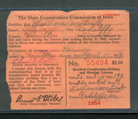 US RW21 on 1954 Iowa State license