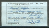 US RW38 on 1971 North Dakota License