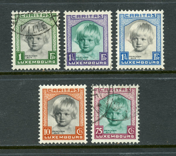 Luxembourg Scott B45-49 Mint and Used Set Cat. val $72.00