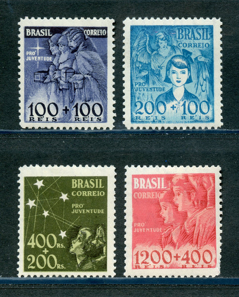 Brazil B8-11 Mounted Mint Set