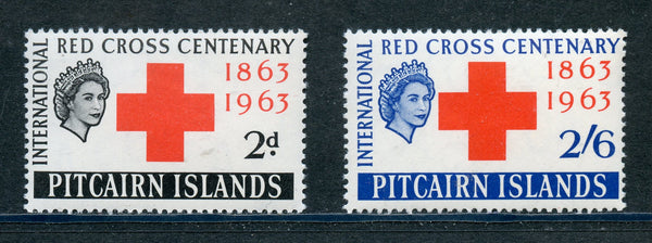 Pitcairn Islands 36-37 Red Cross Mint NH Set