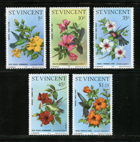 St Vincent Scott 465-69 Flowers Mint NH