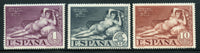 Spain Scott 397-99 Goya Mint NH Painting Nude