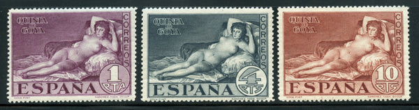 Spain Scott 397-99 Goya Mint NH Painting Nude