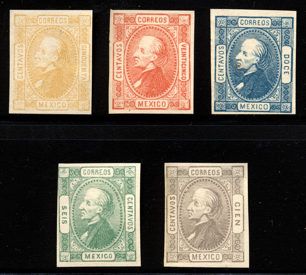 Mexico 1872 Forgeries. Nice bunch Mint NH in mounts
