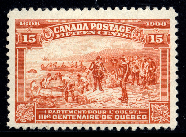 Canada Scott 102 Quebec Tercentenary Mint LH