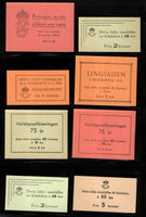 Sweden 8 Booklets from 1947-51