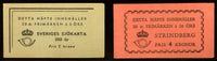 Sweden  348a and 403a Booklets between 1944-1948 Post Office Fresh