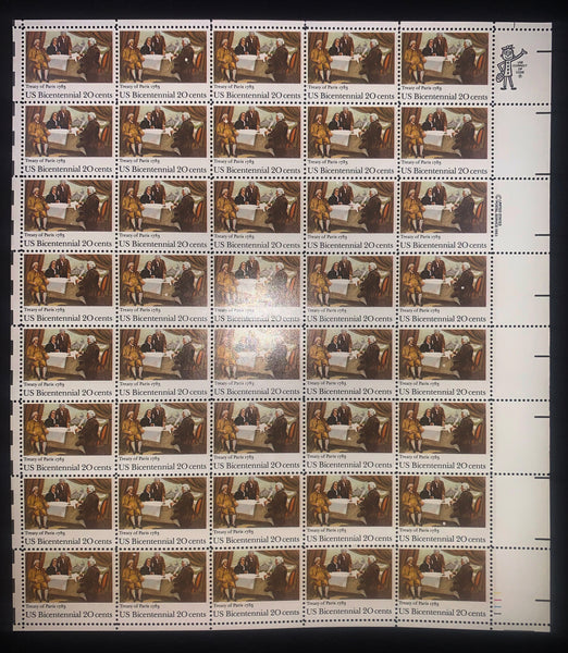 US Scott 2052 20c Bicentennial Mint Sheet of 40