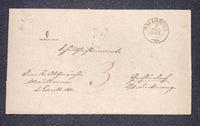 Wurttemberg Prestamp Cover 1855 Maulbronn Black Cds