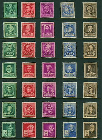 US 859-93 Famous American Mint NH Set