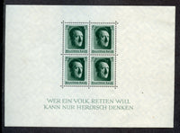 Germany B102 Hitler Souvenir Shet Mint LH