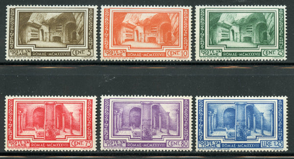 Vatican Scott 55-60 Complete Set Some Heavily Hinged