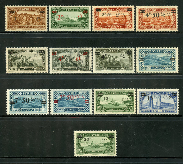 Syria Syrie Scott 186-98 Mint LH Except 191 Used