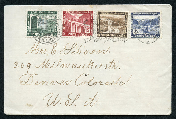 Germany B93/100 on cover to Denver Co. USA