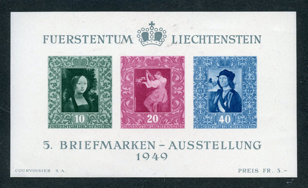 Liechtenstein Scott 238 Mint NH S. Sheet Philatelic Expo
