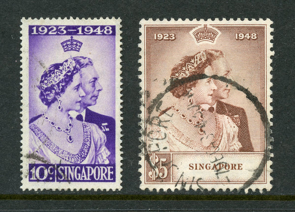 SINGAPORE 1948 Silver Wedding VF Used