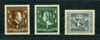 Liechtenstein Scott 215-17 Mint LH