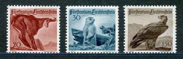 Liechtenstein Scott 223-5 Birds,Animals  Mint LH
