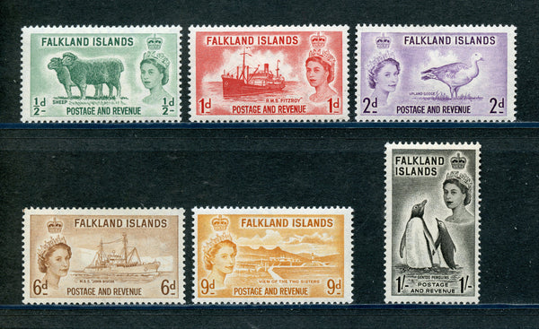 Falkland Islands Scott 122-27 QEII Mounted Mint