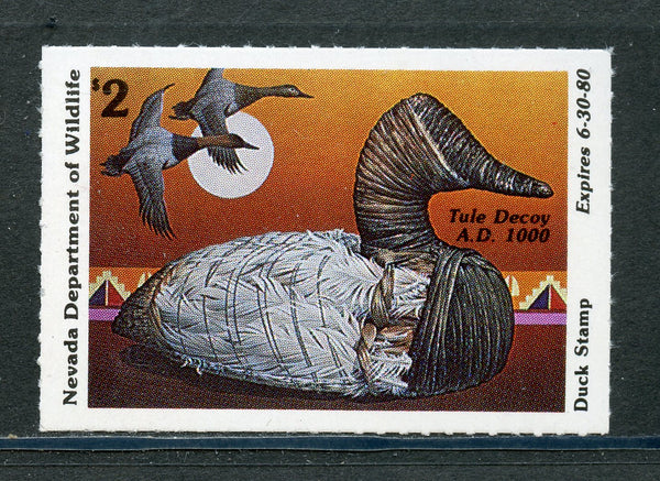 US Nevada State Duck Stamp NV-1 NH NV1
