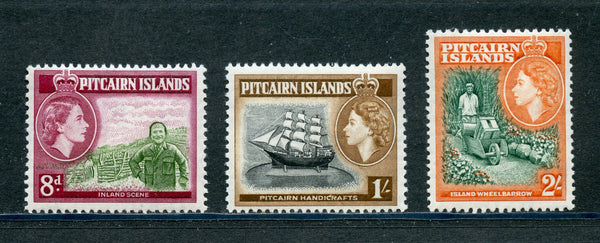 Pitcairn Islands Scott 27, 28, 29 Mint NH