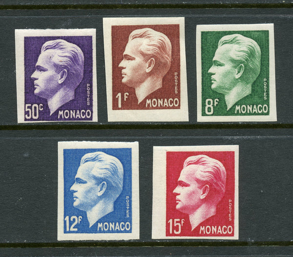 Monaco Scott 253-7 Imperf. Set Mint NH