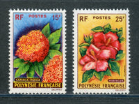 French Polynesia Scott 196-7 Mint NH Flora