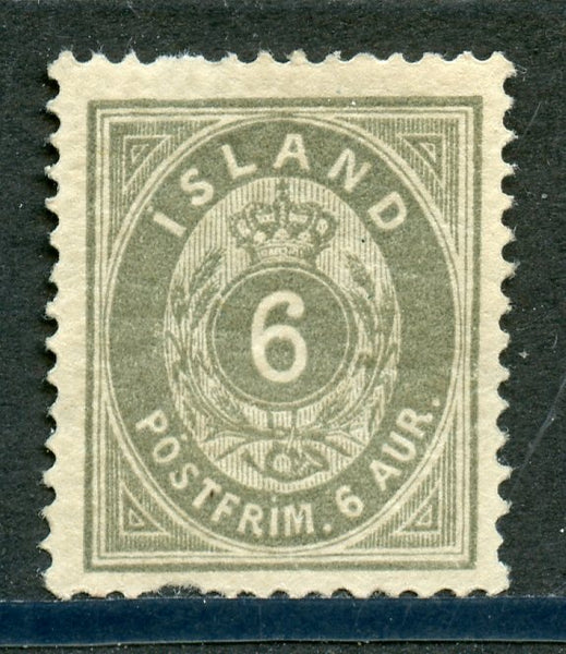 Iceland Scott 10 Mint LH Thin spot
