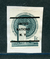 UN 1951 1 1/2c Building Precancel Stamp on Paper