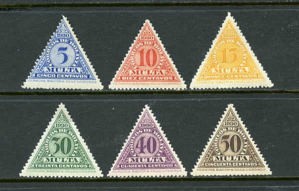 Bolivia Scot J1-6 Mounted Mint Set
