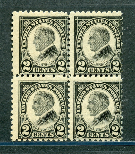 US Scott 612 Harding Block 4 Mint NH