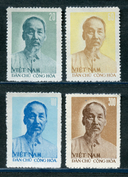 North Vietnam Scott 54-57 No Gum As Issued NH