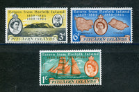 Pitcairn Islands Scott 32-34 Ships Mint NH Set