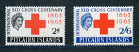 Pitcairn Islands 36-37 Red Cross Mint NH Set