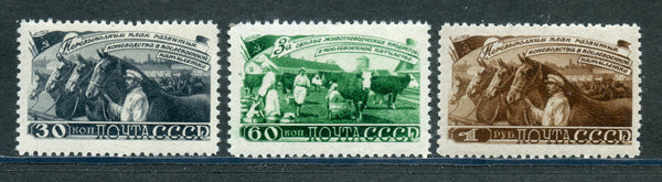 Russia 1265-67 Horses Mint LH Set