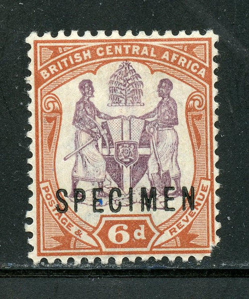 British Central Africa Scott49 Specimen Mint Missing Corner LH