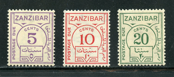 Zanzibar Scott J18-20 Mint LH