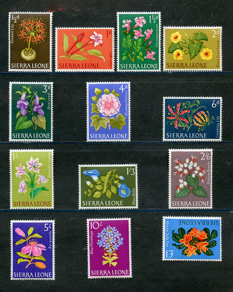 Sierra Leone Scott 227-39 Flowers Mint NH Set