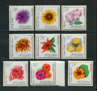 Poland Scott 1430-38 Flowers Mint NH Set