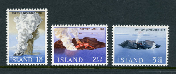 Iceland Scott 372-74 Volcanoes Mint NH