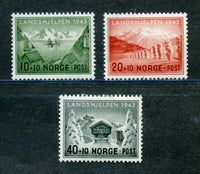 Norway Scott B32-34 Mint NH Set