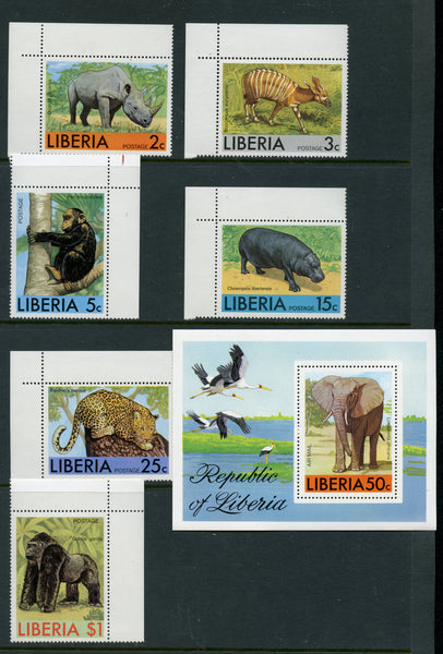 Liberia 4534 Animals Mint NH Set