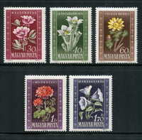 Hungary Scott 906-10 Flowers Mint NH