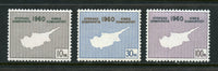 Cyprus Scott 198-200 Mint NH Set