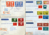 Netherlands 5 Registered PTT Covers Circa 1960's