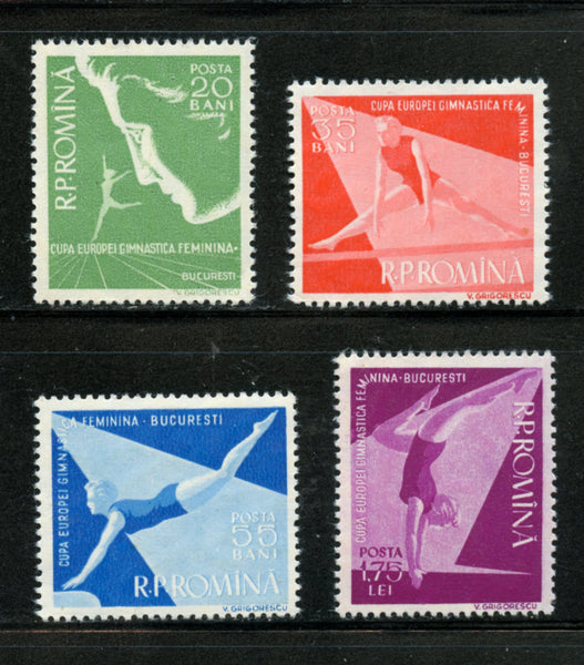 Romania Scott 1155-58 Women Gymnastics Mint Never Hinged