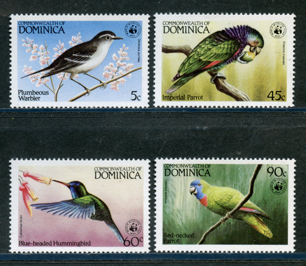Dominica Scott 827-31 Birds Mint NH