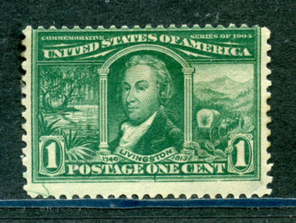 US Scott 323 Mint Number Pencil Mark On Back